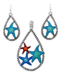 ( U731 )  ROPE   EARRING SET