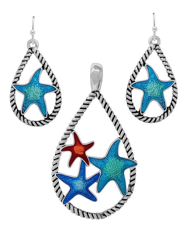 ( U731 )  ROPE   EARRING SET