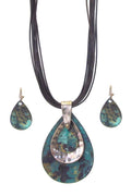 Drop Pendant Necklace Set – Elegant Boho Statement Pendant Necklace Gift