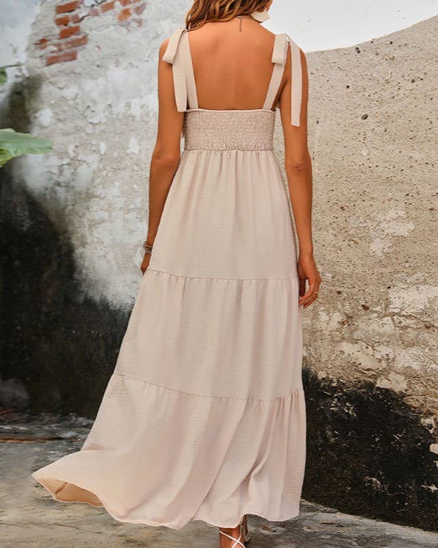 Women's Elegant Backless Slip Dress – Sleek Open Back Evening Dress