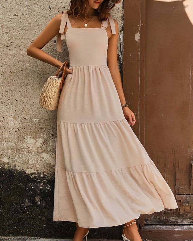 Women's Elegant Backless Slip Dress – Sleek Open Back Evening Dress