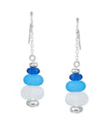 ( Y334 )  SEALIFE THEME MULTI SEAGLASS EARRING