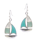 ( Y168 )  SEALIFE SEA GLASS EARRING