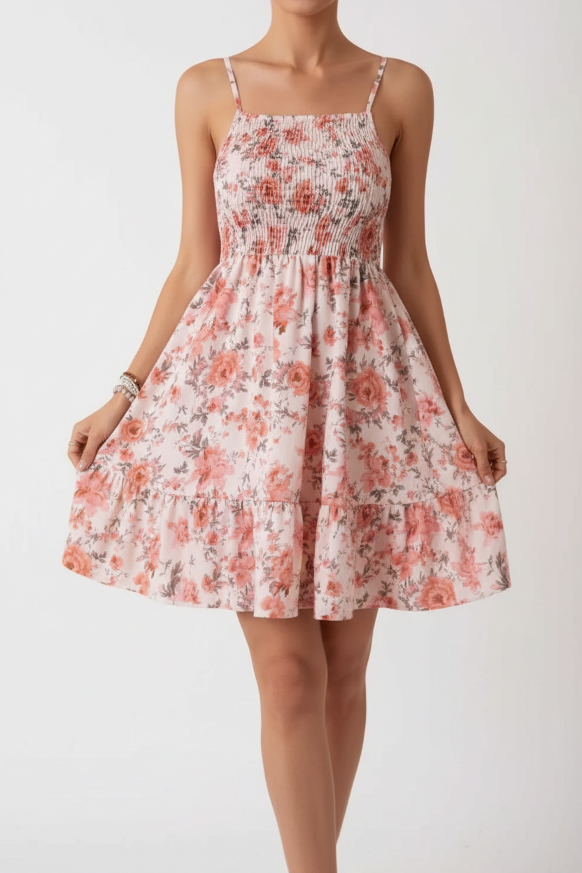 Rose Floral Cami Dress